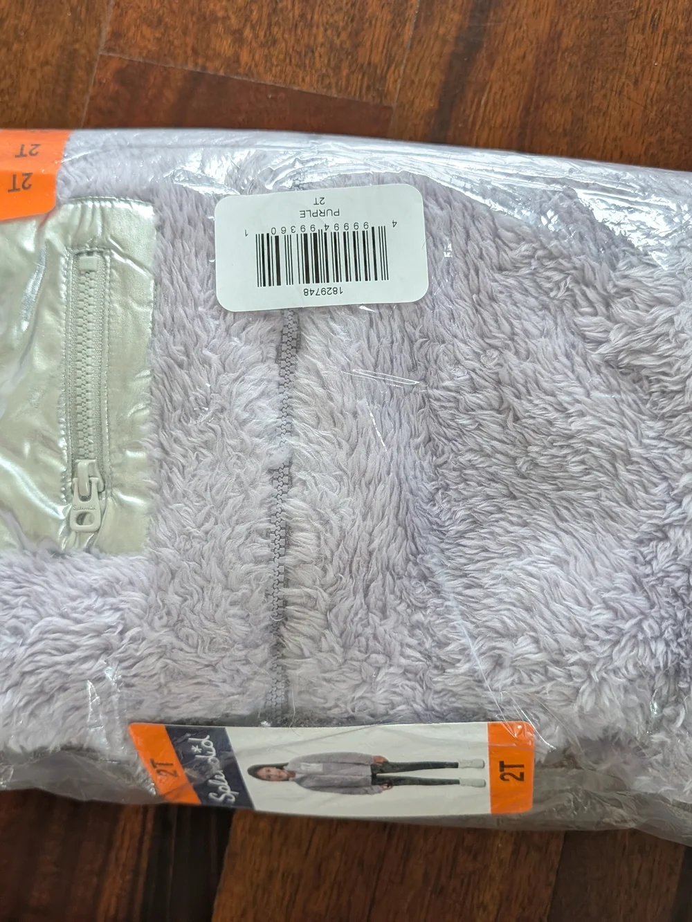 Splendid Lilac Plush Zip Jacket for Kids Size 2T